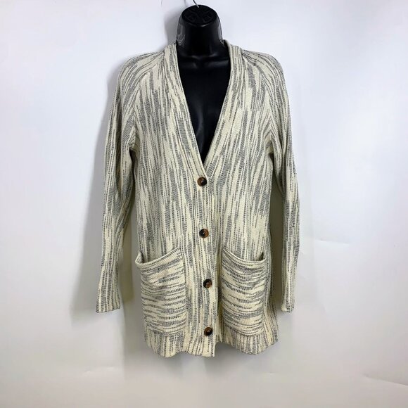 Billy Reid Women's Cotton Button Up Long Sleeve Knit Cardigan Sweater Size S - Picture 1 of 11